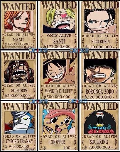 one piece - Where and when Mugiwara Crew's new bounty poster taken ...