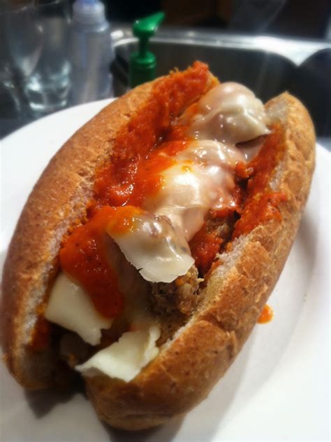 Turkey Meatball Hoagie with Homemade Red Sauce | Knife, Pork, and Spoon