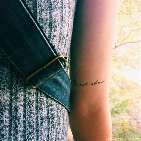 "Be Not Afraid" Temporary Tattoos – Just Love Prints