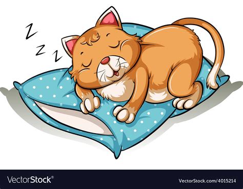 A cat taking a nap Royalty Free Vector Image - VectorStock