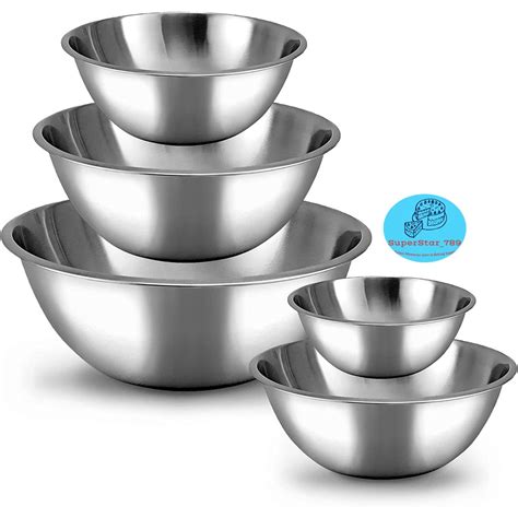 Stainless Steel Baking Mixing Bowl 16CM 18 CM 20 CM 22 CM 26 CM 30 CM | Shopee Philippines