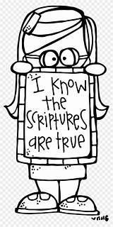 Melonheadz Lds Illustrating  Know The Scriptures Are True Coloring sketch template