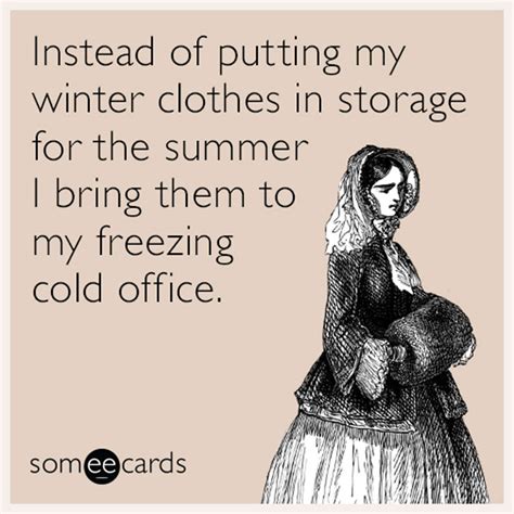 If You’re Freezing In Your Office Then These 29 Memes Are For You | Work humor, Ecards funny ...