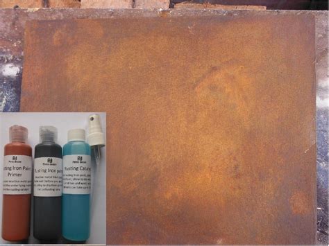 Rusting Iron Paint, Reactive rust effect Paint for arts, crafts and decoration | eBay