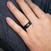 Pinky Promise Ring for Men, Pinky Swear Band Black 8mm, Custom Engraved Wedding Rings Act - Etsy
