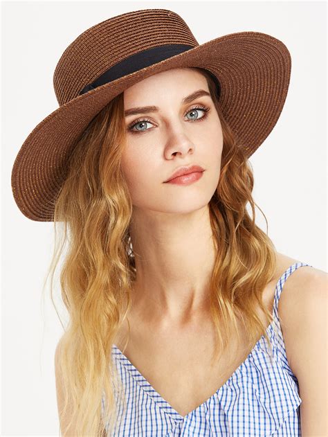 Straw Boater Hat -SheIn(Sheinside)