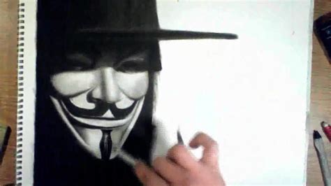 V For Vendetta Mask Drawing at PaintingValley.com | Explore collection of V For Vendetta Mask ...