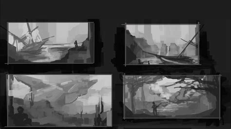 Concept Art Thumbnail Painting for Game Environment - YouTube