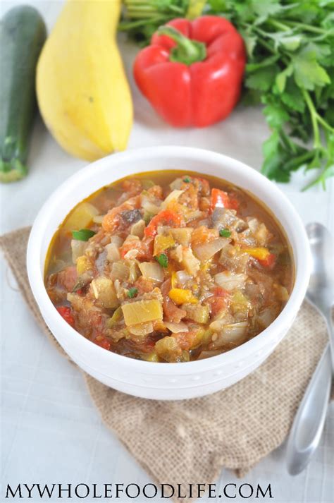 Slow Cooker Ratatouille Soup - My Whole Food Life