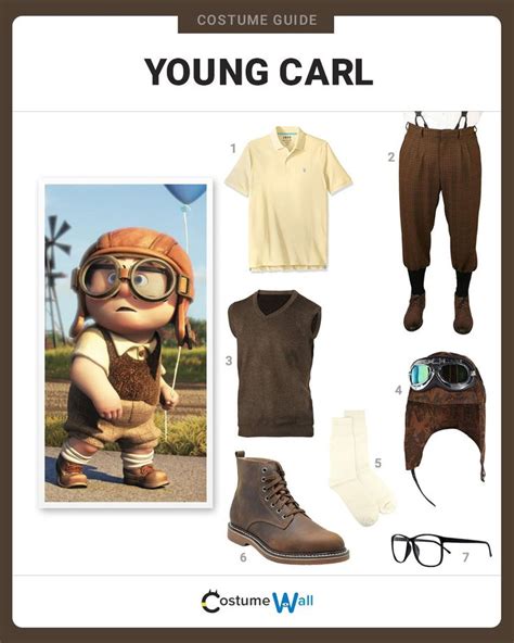 Dress Like Young Carl Fredricksen | Pixar halloween costumes, Cool costumes, Halloween costume hats
