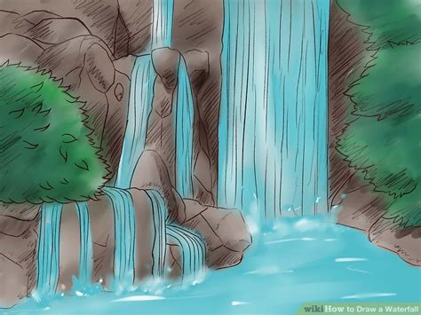 How to Draw a Waterfall (with Pictures) - wikiHow