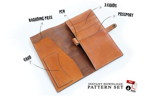 Leather Card Holder Wallet Pattern | semashow.com