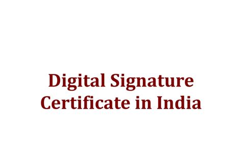 PPT - Digital Signature Certificate - eMudhra PowerPoint Presentation ...