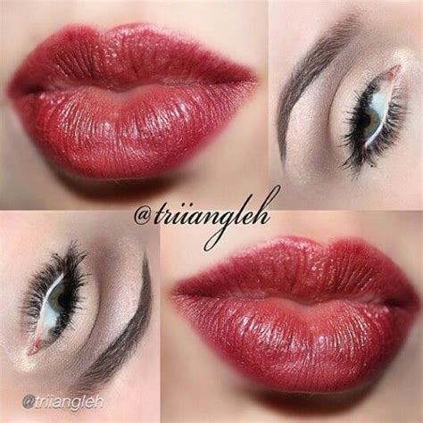 Bold lips and Neutral eyes. Using Vino on the crease, and Blizzard on ...