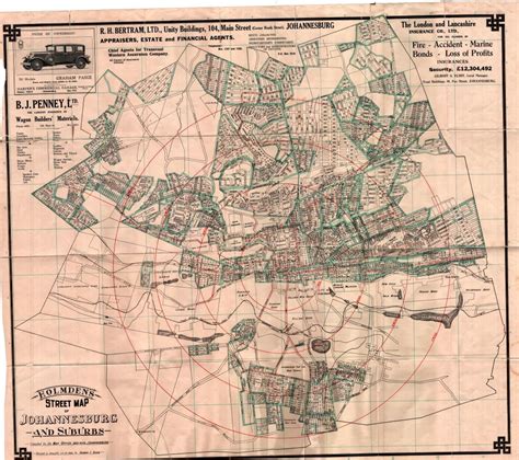 Early Johannesburg | Johannesburg 1912 - suburb by suburb research