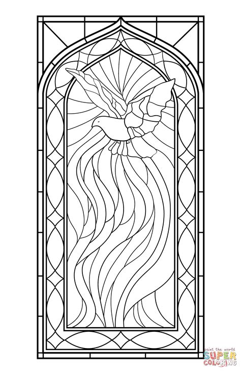 Free Printable Stained Glass Window Coloring Pages - Coloring Home