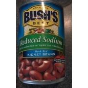 Bush's Best Kidney Beans, Dark Red, Reduced Sodium: Calories, Nutrition Analysis & More | Fooducate