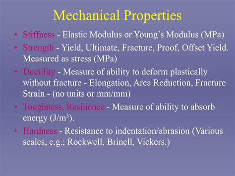 PPT - Mechanical Properties of Metals PowerPoint Presentation, free download - ID:1459762