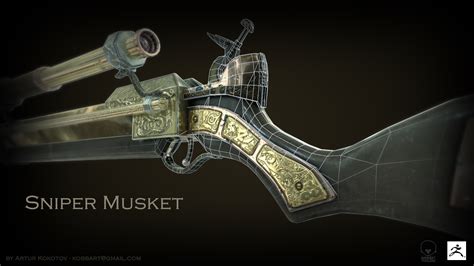 Sniper Musket - Low poly weapon — polycount