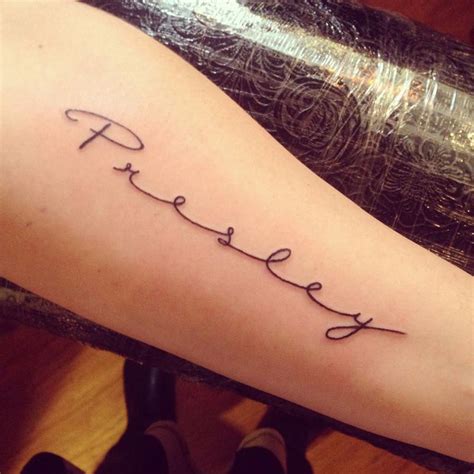 cursive name by Haley Gogue: TattooNOW