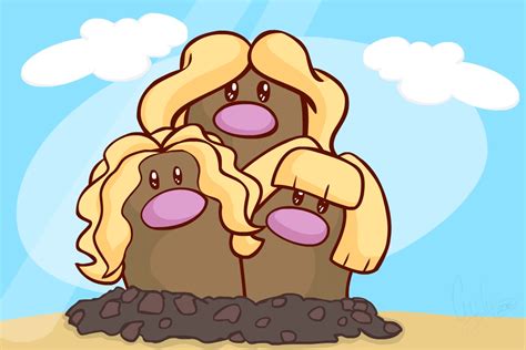 Alolan Dugtrio (gif) by CurlySparklebud on Newgrounds