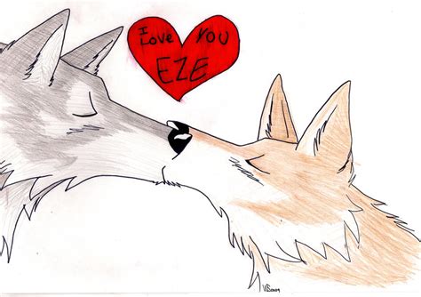 Kissing wolves request by wolfsouled on DeviantArt