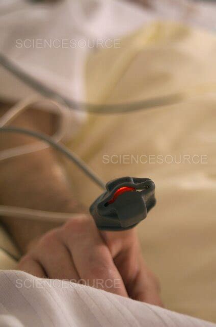 Breathing monitor in intensive care un | Stock Image - Science Source Images