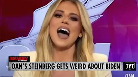 KAREN OAN Anchor Steinberg Gets Weird About Biden's COVID - YouTube