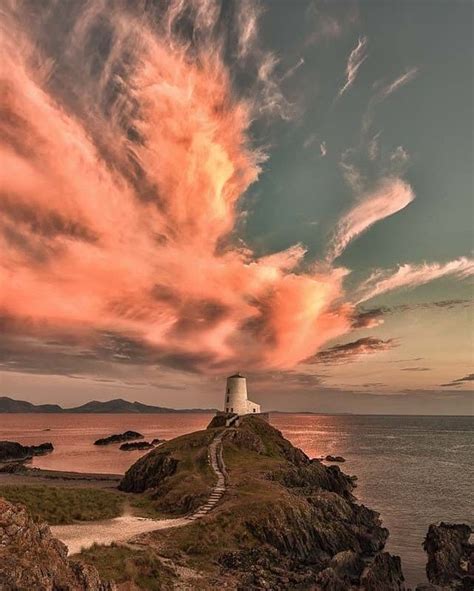 VisitNorthWales on Instagram: “Flaming sky above Ynys Llanddwyn at sunset 🙌 📸 Image and Caption ...