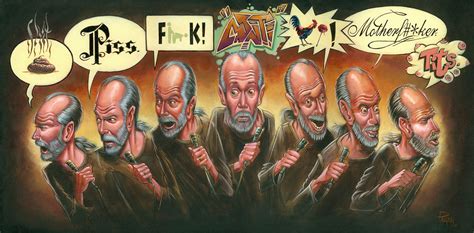 George Carlin's 7 Dirty Words by artist Augie Pagan (xpost from r ...