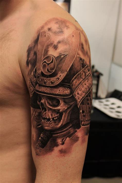 skull samurai Samurai Maske Tattoo, Samurai Tattoo Sleeve, Samurai Warrior Tattoo, Samurai ...