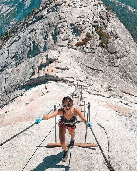 Climbing Half Dome "The best views come after the hardest climbs" ⛰ 📍 Yosemite National Park 📷 ...