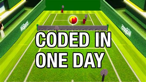 I Made Wii Tennis in 24 Hours - YouTube