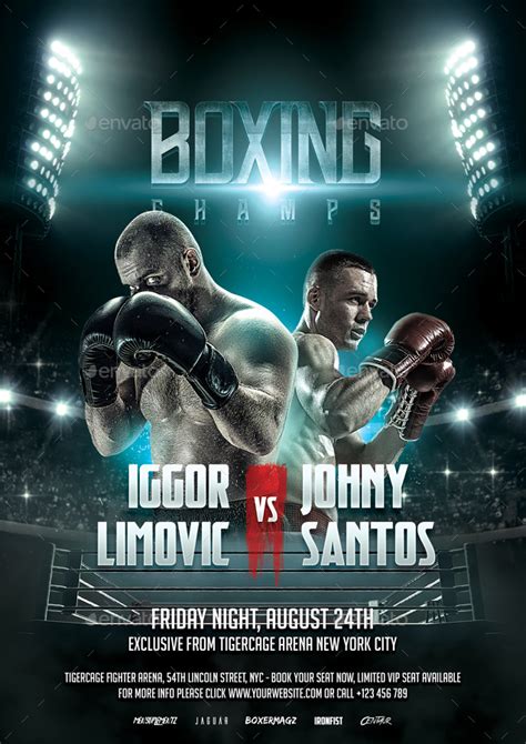 MMA Boxing Flyer, Print Templates | GraphicRiver