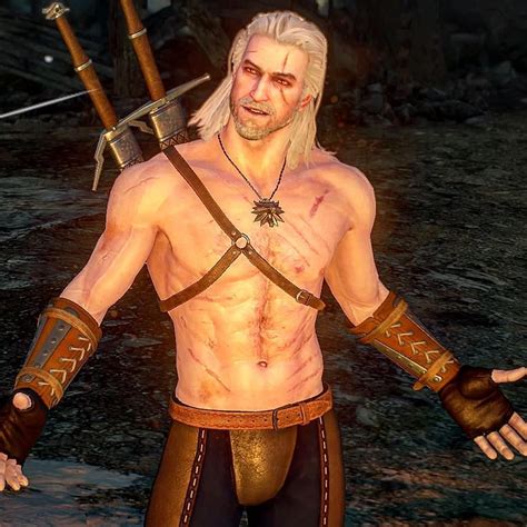 Geralt Witcher 3 Shirtless - annysouzafrasesepensamentos
