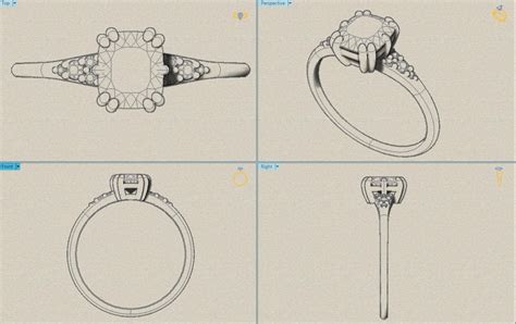 Custom Ring Design 3D CAD Design Ring Design Engagement Ring | Etsy