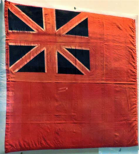 Handmade Red Ensign made by French citizens, presented in … | Flickr