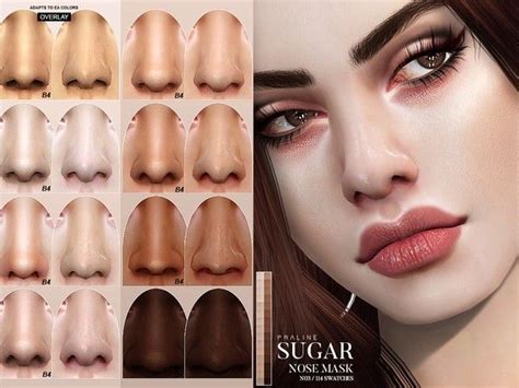 Sugar Nose Mask N03 for The Sims 4 - Spring4sims | Sims 4, Sims, Sims 4 cc skin