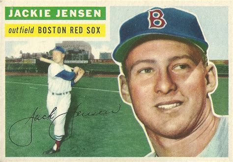 1956 Topps: #115 Jackie Jensen - Boston Red Sox