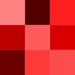 Tonos de rojo | Light red color, Shades of red color, Red colour palette