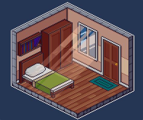 My first attempt at making isometric pixel art. I'm pretty happy with how it turned out, but not ...