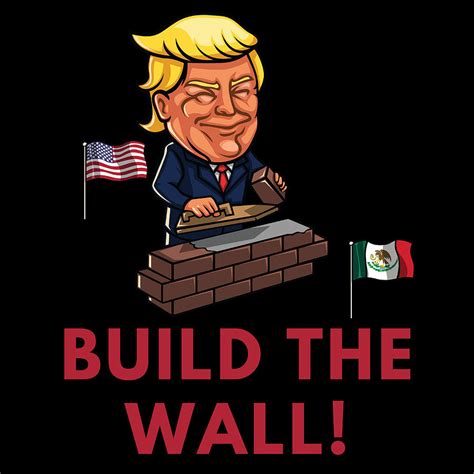 President Donald Trump Build The Wall Pro Trump 2020 US Election Digital Art by TheCoolSwag ...