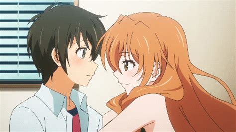 Anikam: Romantic Anime Kiss Gif