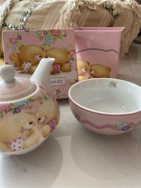 Forever Friends Teapot & Teacup Set, Furniture & Home Living ...