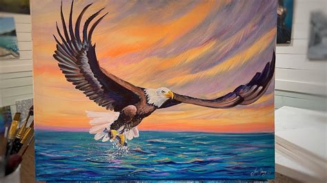 How To Paint An EAGLE 🦅 step by step painting tutorial - YouTube