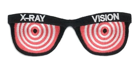 X-RAY Vision Glasses Iron-On Patch Gag Prank Novelty Magic