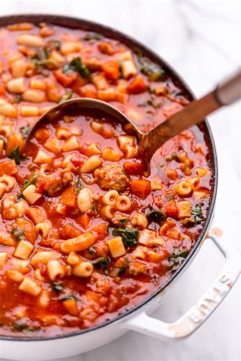 Pasta Fagioli Soup (Pasta and Beans) - Baker by Nature