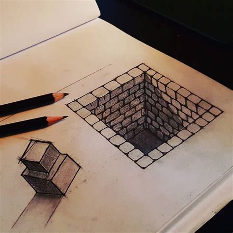 Overt Optical Illusions — My very first optical illusion drawing! I’ll be...