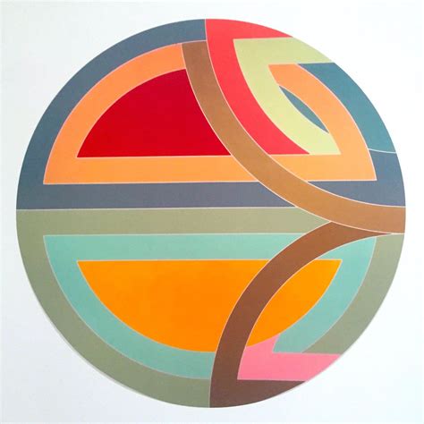Frank Stella Lithograph Print Abstract Museum Exhibition Poster " Sinjerli Variation I " 1968 ...