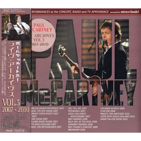 Live Archives Vol. 5 (2007-2010) • Unofficial live by Paul McCartney